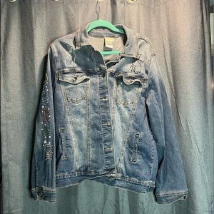 Sailor Moon Embroidered Denim Jacket 2XL